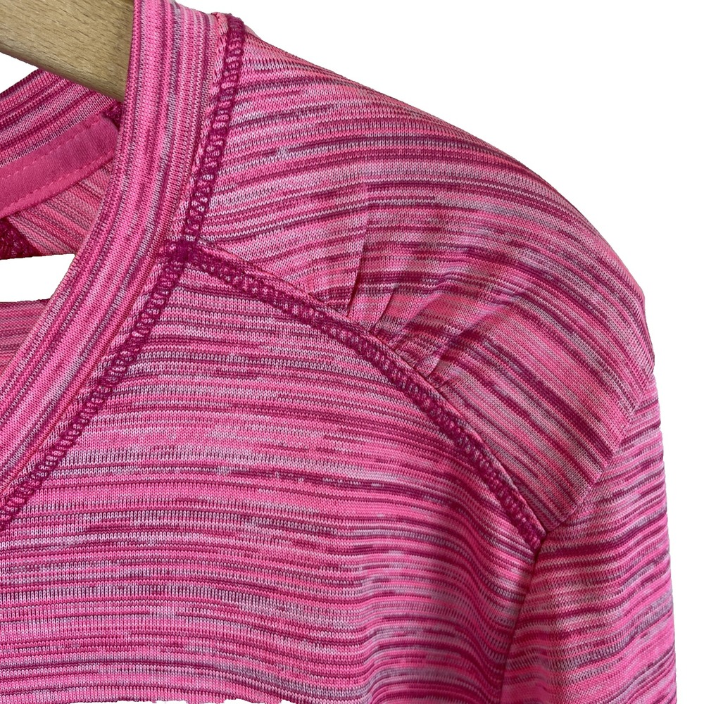RBX Woman's Long Sleeve Athletic Shirt Size L Pink Running Workout Training Gear - Picture 4 of 10